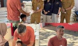 Penyaluran Bantuan Pangan kepada masyarakat di Kelurahan Bailang, Kecamatan Bunaken Darat, Kota Manado, berlangsung tertib, Selasa (1/9/2026). (Istimewa)